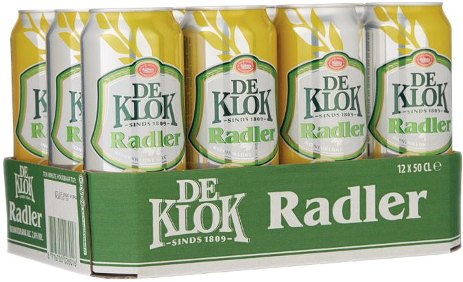 De Klok Radler set van 12 blikken á 0,50 liter De Klok Radler set van 12 blikken á 0,50 liter